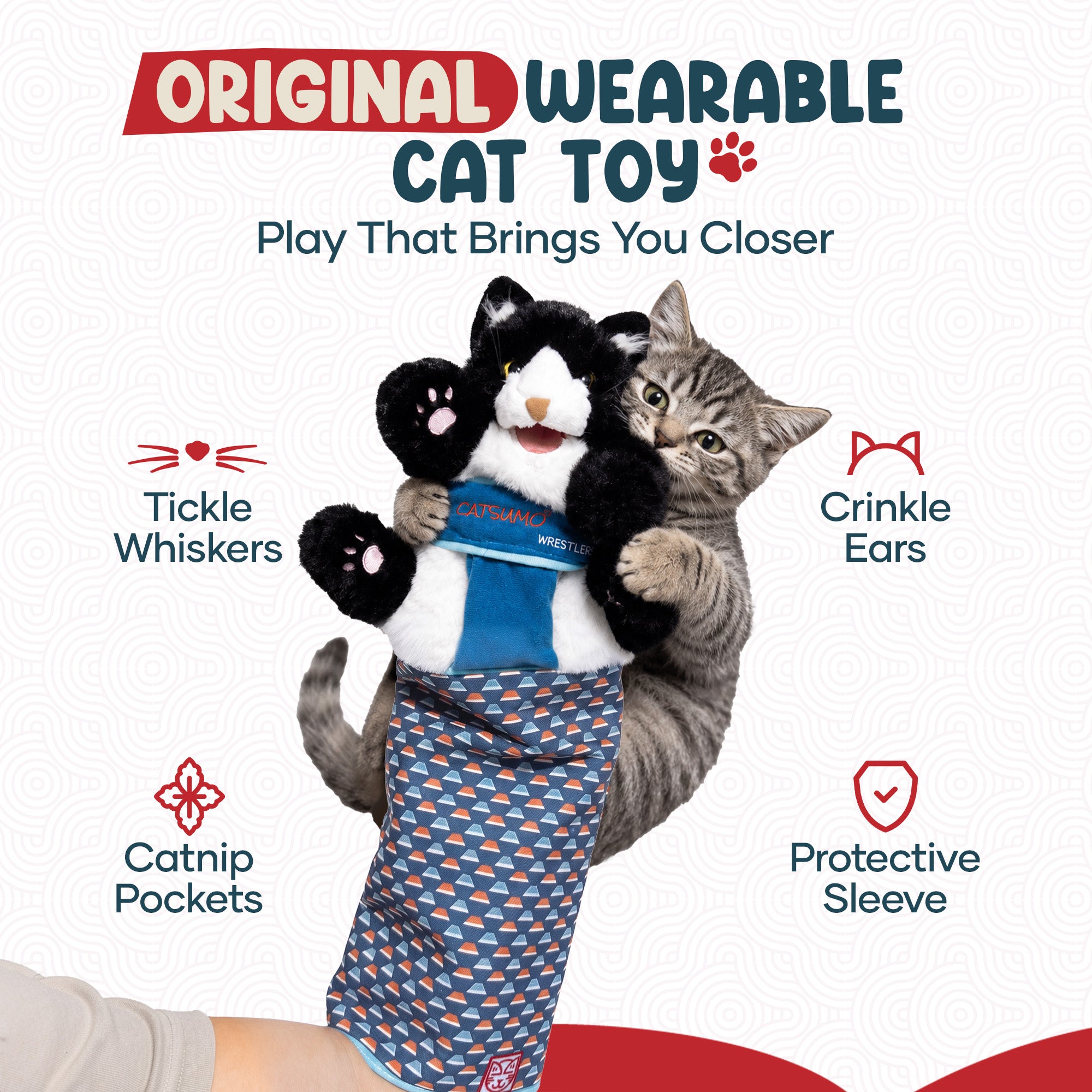 CATSUMO™ Wrestler The Original Wearable Cat Toy