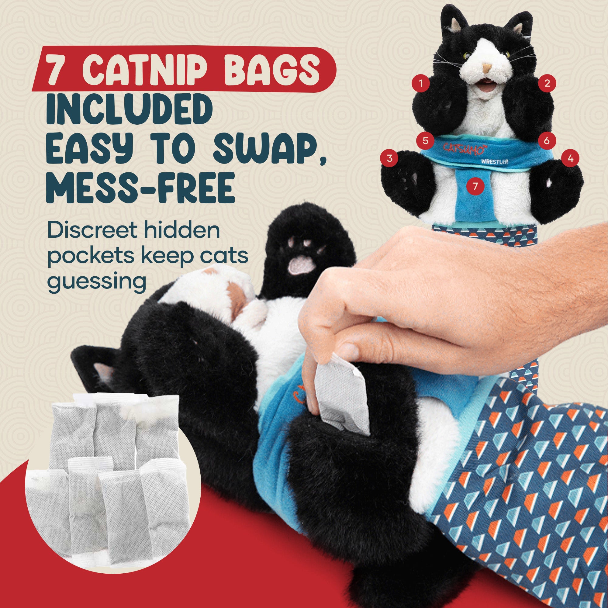 CATSUMO™ Wrestler The Original Wearable Cat Toy