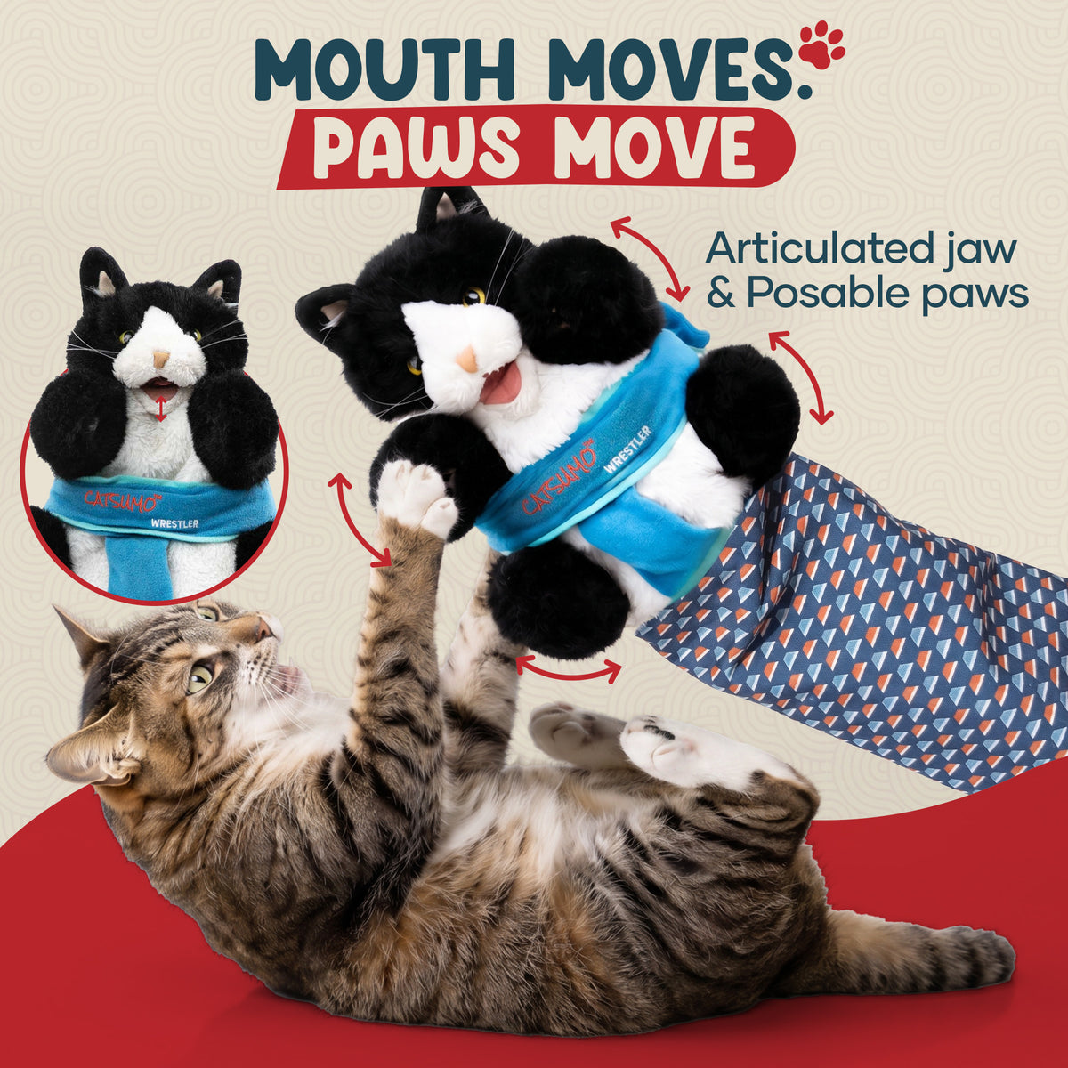 CATSUMO™ Wrestler The Original Wearable Cat Toy